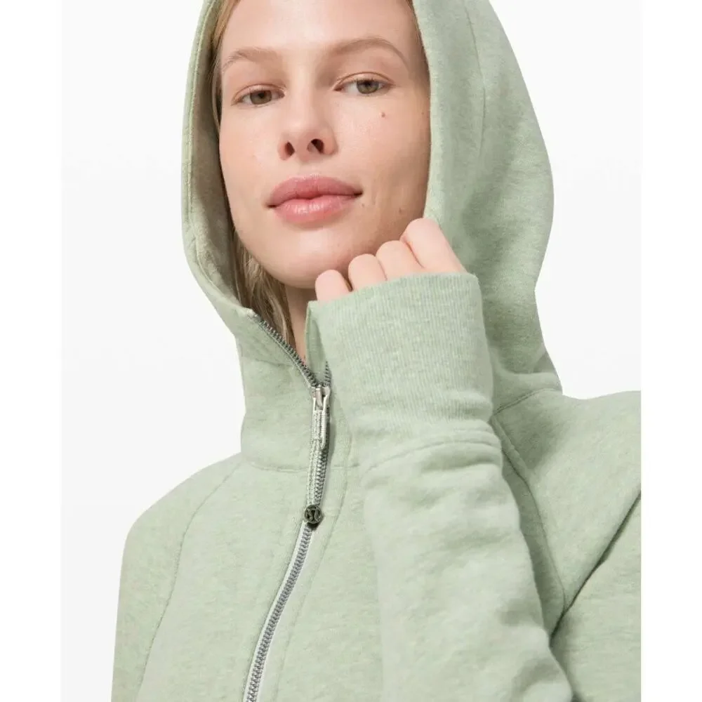 Lululemon Scuba Hoodie *Light‎ Cotton Fleece Heathered Springtime Size 6